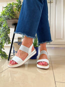 Patrizio Brescia Sandal Bianco Scintilla - White