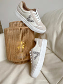 Drilleys "Eighty Cheetah Vanilla" Trainers -Cheetah & Stone