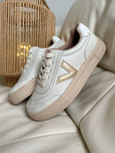 Drilleys "Eighty Irish Cream" Trainers - Cream & Gold
