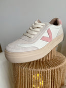 Drilleys "Eighty French Vanilla" Trainers - Bubblegum & Stone