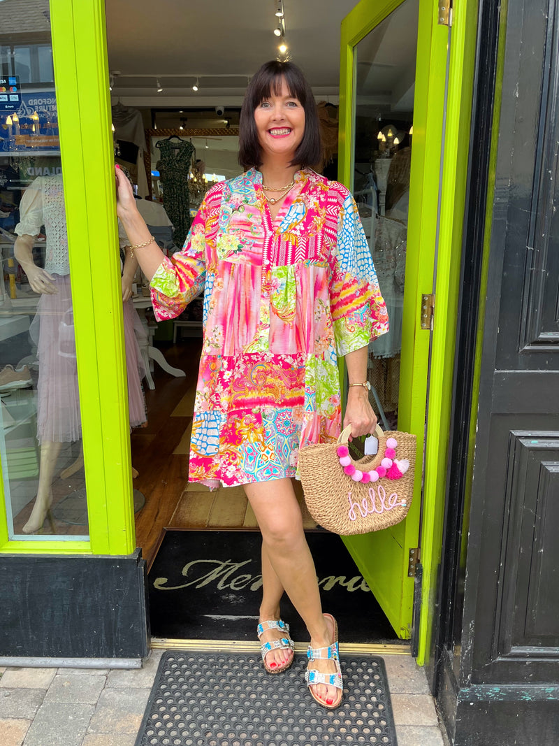Christina Floral Smock Dress