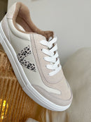 Drilleys "Eighty Cheetah Vanilla" Trainers -Cheetah & Stone