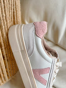 Drilleys "Eighty French Vanilla" Trainers - Bubblegum & Stone
