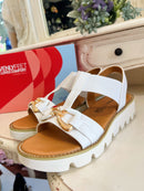 Heavenly Feet Lulu2 Comfort Light Weight Sandal - White