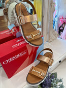 Heavenly Feet Dolores Comfort Light Weight Sandal - Rose Gold