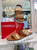 Heavenly Feet Dolores Comfort Light Weight Sandal - Rose Gold