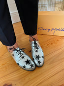 Dancing Matilda "Trapeze Plata Estrella" Brogue - Silver