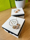 Tipperary Halo Eclipse Pendant Gold & Black 175532