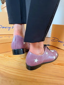 Dancing Matilda "Trapeze Roso Estrella" Brogue - Rose Mauve