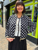 Alara Polka Dot Bomber Jacket