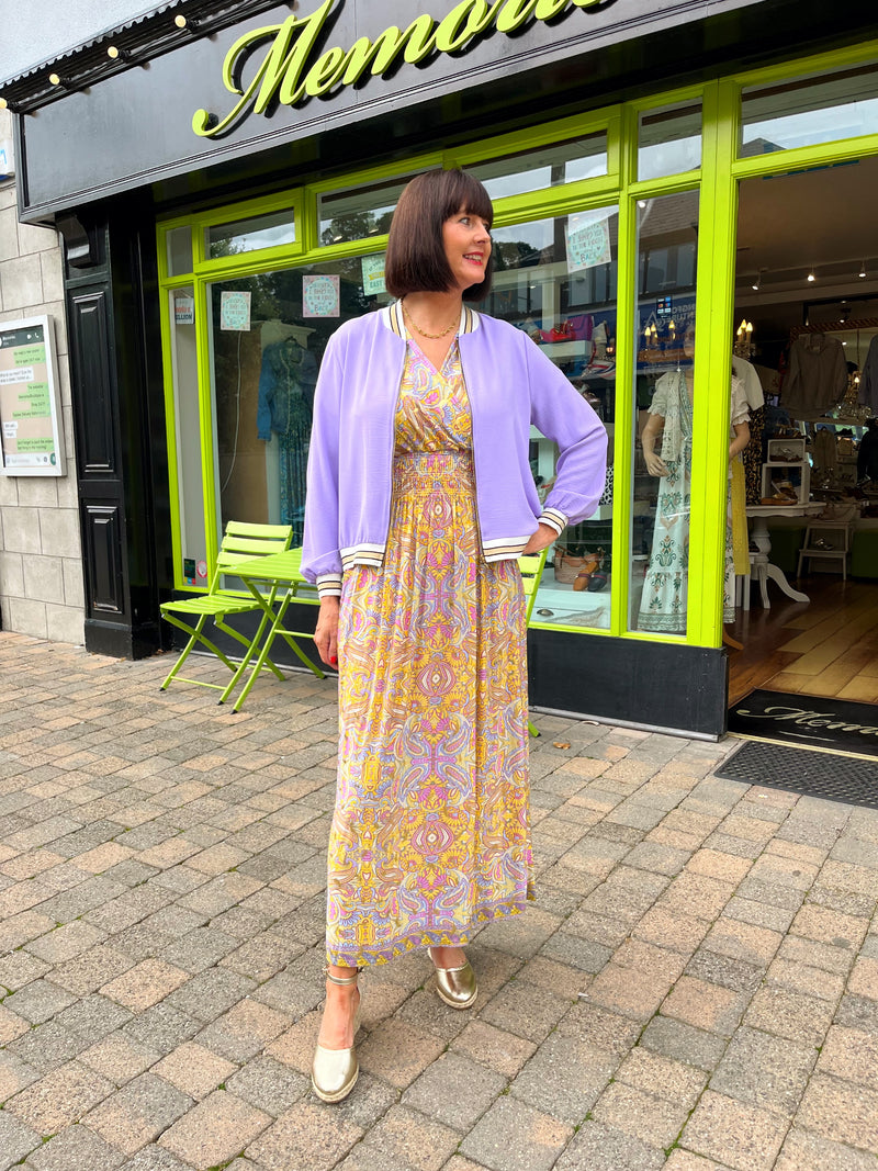 Alara Lilac Bomber Jacket