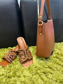 Gionni Lock Crossbody Bag - Tan 11G2768