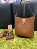 Gionni Lock Crossbody Bag - Tan 11G2768