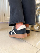 Marco Tozzi Sherpa Trim Trainers Black 2-23778-45