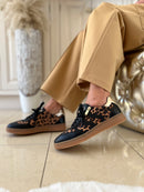 Marco Tozzi Leopard Trim Trainers Black 2-23739-44