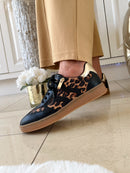 Marco Tozzi Leopard Trim Trainers Black 2-23739-44