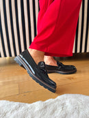 Marco Tozzi Black Patent Loafer 2-24704-41 018