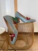 Dancing Matilda "Trapeze Bronze Zig Zag" High Heel Loafer