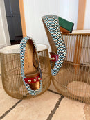 Dancing Matilda "Trapeze Bronze Zig Zag" High Heel Loafer