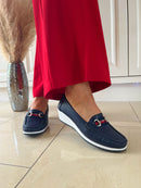 Redz Wedged Loafer - Navy 3Z7409-4