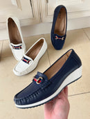 Redz Wedged Loafer - Navy 3Z7409-4