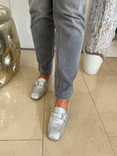 Redz Diamante & Metallic Loafer - Silver 6E1181