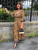 Shania Animal Print Boho Dress