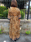 Shania Animal Print Boho Dress
