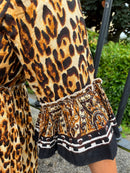 Shania Animal Print Boho Dress