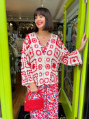 Betsy Beaded Bag - Red