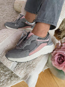 Safety Jogger Trainer - Grey and Pink 597013