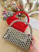 Betsy Beaded Bag - Red