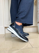 Marco Tozzi Navy Wedge Trainer 2 24780 45 890