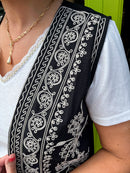 Harlow Embroidery & Tassel Waistcoat