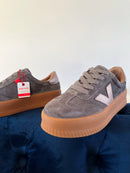 Drilleys "Eighty Four Tornado Gold" Platform Trainers - Charcoal & Gold