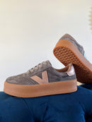 Drilleys "Eighty Four Tornado Gold" Platform Trainers - Charcoal & Gold