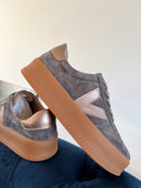 Drilleys "Eighty Four Tornado Gold" Platform Trainers - Charcoal & Gold