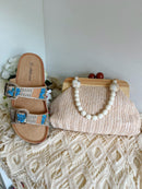 Abloom Beige Pearl, Crystal & Bead Slider SY1072