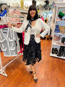 Hepburn Polka Dot Neck Scarf - Black