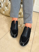 Marco Tozzi Wedge Trainer Black Leopard 2 24780 45 410