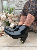 Kate Appleby 'Barmouth' V-Cut Patent Boot -Schwarz Tassle