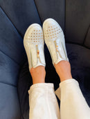 Redz Wedge Trainers Cream CX3423-1