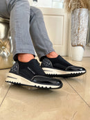 Marco Tozzi Wedge Trainer Black Leopard 2 24780 45 410