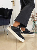 Tommy Bowe Mali-Jungle Stealth Trainer - Black With Leopard