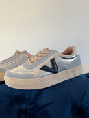 Drilleys "Eighty Chromefide" Trainers - Silver, Grey & Black