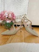 Menbur Iridescent Crystal Stilettos - Gold 23712