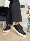 Tommy Bowe Mali-Jungle Stealth Trainer - Black With Leopard