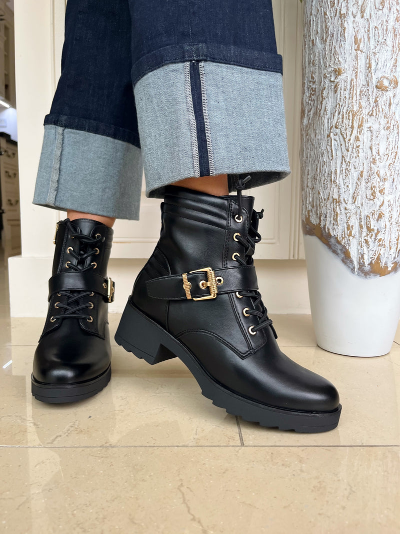 Marco Tozzi Black Biker Boot 2 25210 43