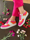 Marco Tozzi Light Weight Trainers Pink/Orange/White 2-23746-42 166