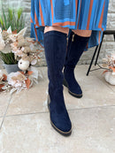 Kate Appleby "Cailedon" Sapphire Wedge Knee High Boot - Navy